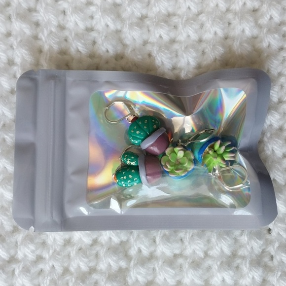 Cactus and Succulent Stitch Markers Progress Keepers Crochet Knitting Handmade - Picture 11 of 11